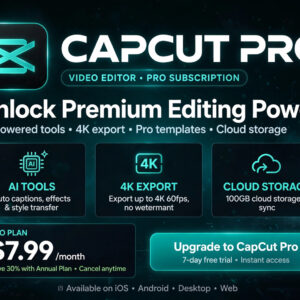 CapCut Pro 1 Month